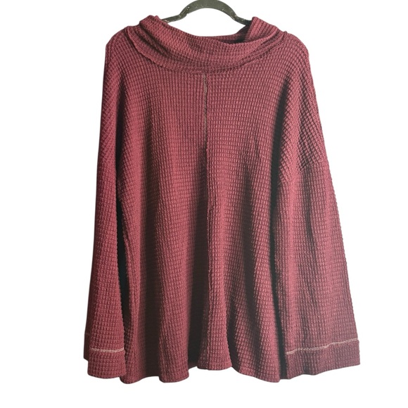 BiBi Maroon Cowl Neck Sweater - Picture 1 of 6